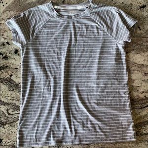 Girls shirt with open cross back